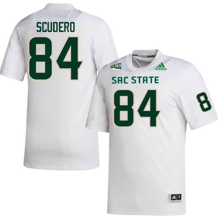Sacramento State Hornets #84 Danny Scudero College Football Jerseys Stitched Sale-White